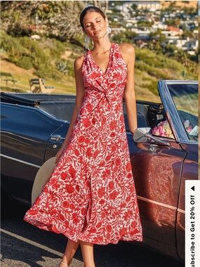 Cupshe Just Swell Floral Midi Dress